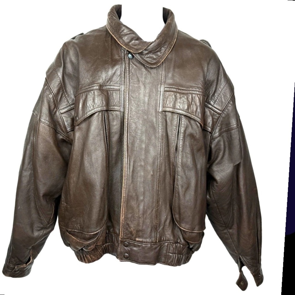 Men's Brown Leather Jacket